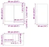 vidaXL Mobile da bagno rovere Sonoma 60x33x58 cm truciolato Anteprima dell’immagine prodotto 16