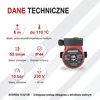 AVANSA 15-6/130 Pompa obiegowa CO 230 V – DN15 1", 130 mm, Podgląd zdjęcia produktu 3