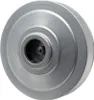 A close-up, studio shot of a silver vacuum cleaner motor pulley. Produktbild-Vorschau