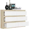 Komoda 120 cm 6 zásuvek skříňka FRAMIRE R-120 mix sonoma Náhled obrázku produktu 5