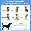 A collage of small dog breeds and a diagram illustrating dog body length measurement. Anteprima dell’immagine prodotto
