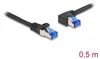 DELOCK RJ45 NWK Cat.6A S/FTP gerade/links gewinkelt 0,5 m Produktbild-Vorschau 3