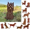 Gartenfigur Hund Terrier sitzend klein 38x20cm Produktbild-Vorschau 1
