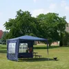 Relaxdays Pavillon 3x3 m, 2 Seitenteile, Metall Gestell, PE Produktbild-Vorschau 8