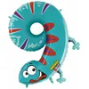 Riesenzahl Folienballon Animaloon 40"/102cm | #9 Eidechse Produktbild-Vorschau 1