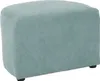 A teal ottoman on a white background. Podgląd zdjęcia produktu