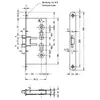 Zamek przeciwpożarowy 1009P PZ 24/65/72/9mm DIN lewy/prawy Podgląd zdjęcia produktu 5