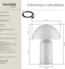 Malá retro stolní lampa Kade, stmívatelná - bílá Náhled obrázku produktu 7