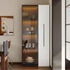 Merax Vitrine en verre avec LED, deux portes, armoire Voir les images du produit 2