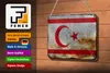 Blechschild Flagge Nordzypern 18x12cm Flag Rost Dekoration Produktbild-Vorschau 3