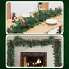 Weihnachtsgirlande 100 cm, dekorierte Tannengirlande mit Produktbild-Vorschau 10