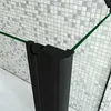 AICA 120cmx140cm Schwarz Badewannenaufsatz 6mm NANO Produktbild-Vorschau 4
