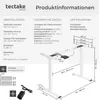 tectake® Tischgestell Melville 110 - 168 x 60 x 70 - 119 cm Produktbild-Vorschau 5