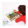 Bigjigs Toys Drevené vláčikové puzzle 24 dielikov Náhľad obrázku produktu 2
