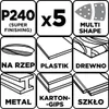 GRAPHITE Papier ścierny na rzep delta 102x152 mm, 5 sztuk, Podgląd zdjęcia produktu 2