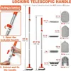 JEHONN Frottoir de douche 4 en 1 avec long manche et 4 Voir les images du produit 3