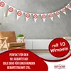 Happy Birthday Wimpelkette 50 4–5 m – elegante Deko zum 50. Produktbild-Vorschau 2