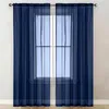 1er Pack Vorhänge Wohnzimmer Transparent Gardinen, Voile Produktbild-Vorschau 1