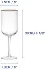 Mikasa Sorrento Glas Weingläser White mit Goldrand und Produktbild-Vorschau 3