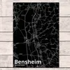 Mr. & Mrs. Panda Postkarte Bensheim - Geschenk, kunstkarte, Produktbild-Vorschau 2