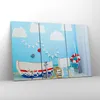 Bild auf Leinwand - Leinwandbild - Boot Anker Wolken Junge Produktbild-Vorschau 4