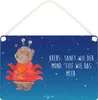 Mr. & Mrs. Panda Schild Krebs Astrologie DIN A5 - Produktbild-Vorschau 1