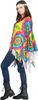 Regenbogen Hippie Batik Poncho - Karneval Fasching Produktbild-Vorschau 2