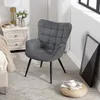WOLTU Ohrensessel modern, Metallbeine, Polstersessel mit Produktbild-Vorschau 4