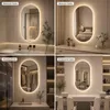 Specchio da bagno LED ovale con illuminazione, specchio da Anteprima dell’immagine prodotto 8