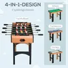 HOMCOM 4-in-1 Multispieltisch mit Tischfußball Tischhockey Produktbild-Vorschau 4