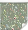 10m VLIES TAPETE Rolle Natur Blumen Blätter Wiese Flora Produktbild-Vorschau 1