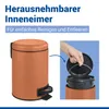 WENKO Müll Eimer 3L Abfall Tret Kosmetik Eimer Leman Produktbild-Vorschau 4