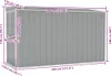 vidaXL Prístrešok sivý 118x288x178 cm Pozinkovaná oceľ Náhľad obrázku produktu 7