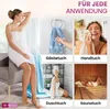 2er Set Saunatücher Plain hellblau 90x200 : 90x200 : Produktbild-Vorschau 4