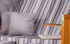 Strandkorb - bene living - Ostsee - oliv/grau - PE schwarz Produktbild-Vorschau 2