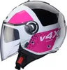 Caberg Riviera V4 X Jet Helmet Alpha White / Black-Fuchsia Podgląd zdjęcia produktu 2