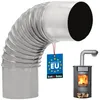 KOTARBAU® Coude de cheminée 90° Coude Ø 100 mm Tuyau de Voir les images du produit 1