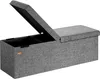 CASARIA® Sitzbank mit Stauraum, Dunkelgrau – Faltbar, 115 x Produktbild-Vorschau 1