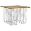 Gartentisch aus Gabionen 100x102x72 cm Kiefernholz Produktbild-Vorschau 1