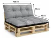 Poduszki Ogrodowe 120x80x40 na Ławkę Palety Huśtawkę Podgląd zdjęcia produktu 2