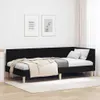 vidaXL Eckbettgestell Schwarz 100 cm x 200 cm Stoff und Produktbild-Vorschau 2