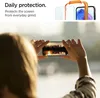 A person is holding a smartphone and taking a picture of a sunset over a body of water. The top part of the image shows marketing text and a product illustration. Náhľad obrázku produktu