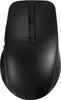 A top-down view of a black wireless computer mouse against a white background. Voir les images du produit