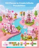 Magnetické bloky 100 ks Sada princeznej zámok STEM Náhľad obrázku produktu 2