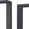 A close-up view of two dark gray, rectangular shelving units against a white background. Náhled obrázku produktu