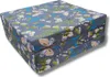 A folded mattress with a butterfly and floral pattern. Produktbild-Vorschau