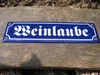 Emaille Straßenschild Weinlaube Produktbild-Vorschau 2