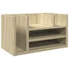 A wooden desk organizer with multiple shelves and compartments. Anteprima dell’immagine prodotto