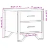 Nachttisch Grau Sonoma 40x41x40 cm Holzwerkstoff Produktbild-Vorschau 10