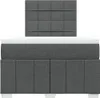 Boxspringbett mit Matratze Dunkelgrau 120x200 cm Stoff, Produktbild-Vorschau 6